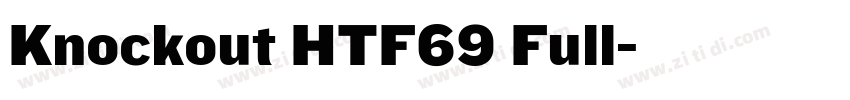 Knockout HTF69 Full字体转换